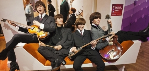 Voskové figuríny členů skupiny Beatles.